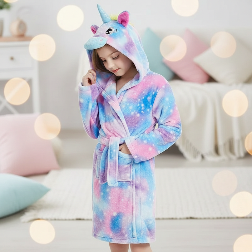 cute unicorn robe - lifestyle