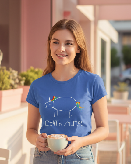 cute unicorn shirt - in-use