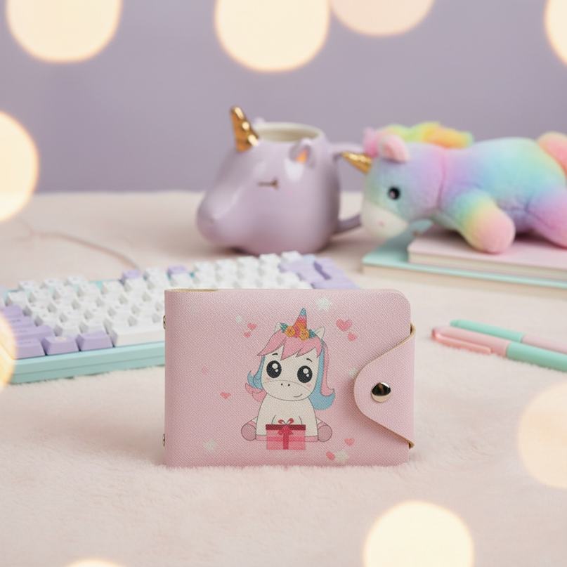 cute unicorn wallet - lifestyle