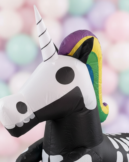 dark unicorn inflatable costume - detail