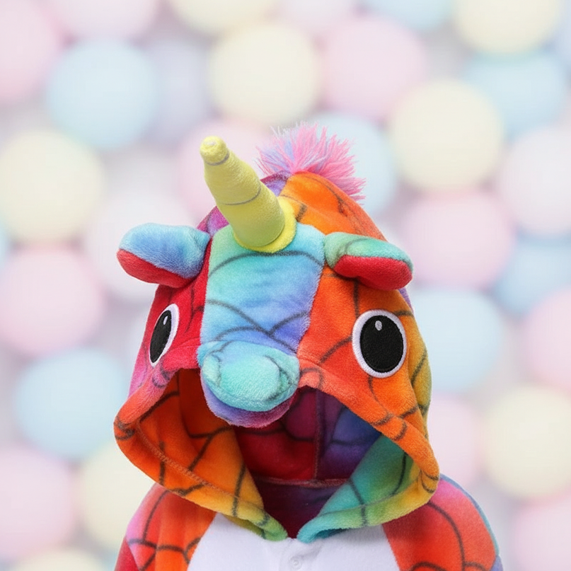dark unicorn onesie - detail