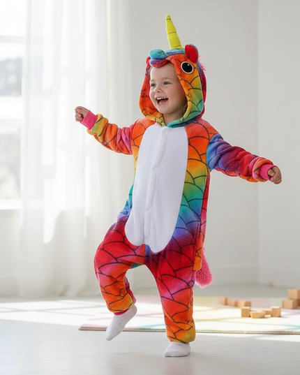 dark unicorn onesie - in-use