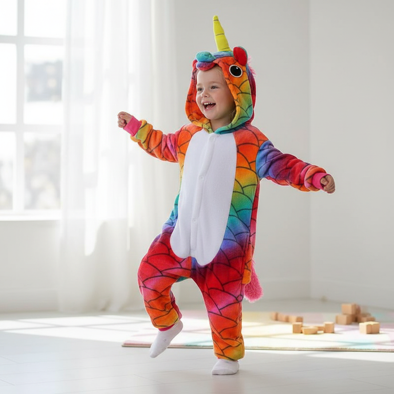 dark unicorn onesie - in-use