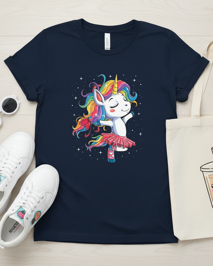 dark unicorn shirt - flat-lay