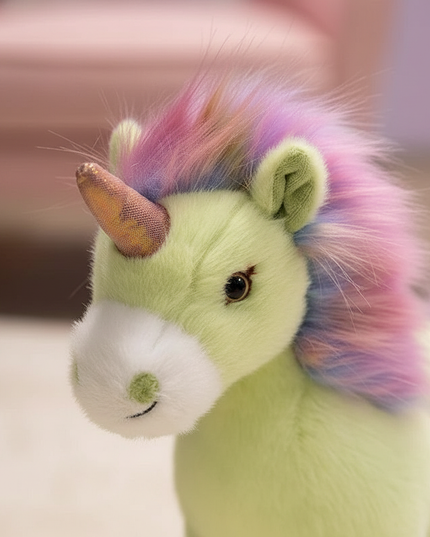 dazzling rainbow unicorn plush - detail