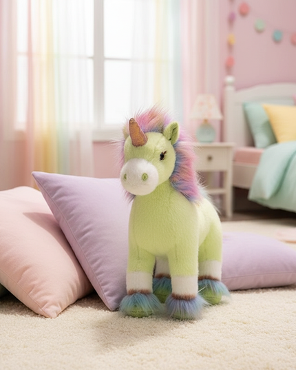 dazzling rainbow unicorn plush - lifestyle