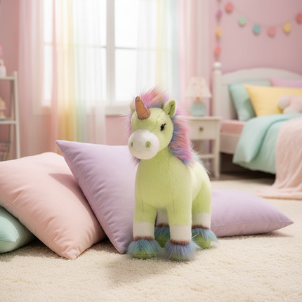 dazzling rainbow unicorn plush - lifestyle