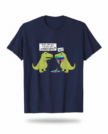 dinosaur vs unicorn shirt - white-bg