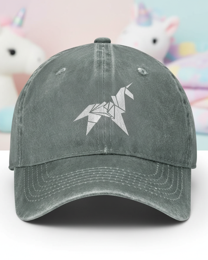 distressed unicorn cap - lifestyle
