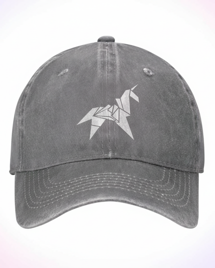 distressed unicorn cap - white-bg