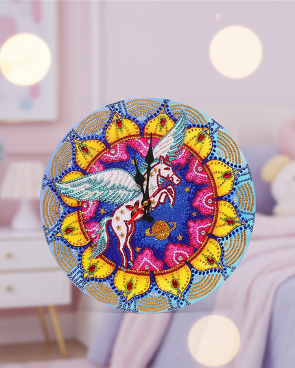 diy unicorn clock - lifestyle