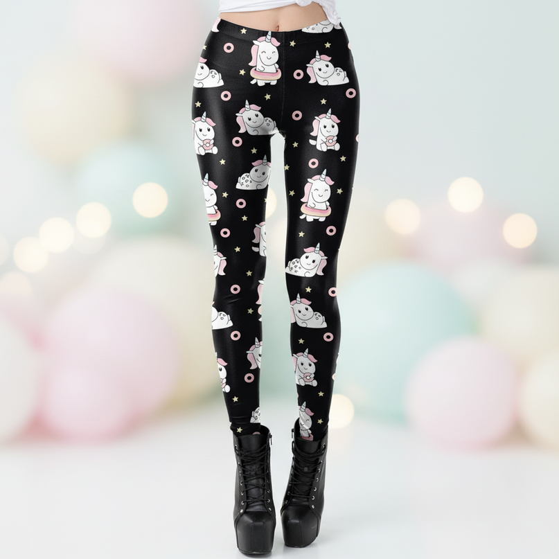 donuts unicorn leggings - lifestyle