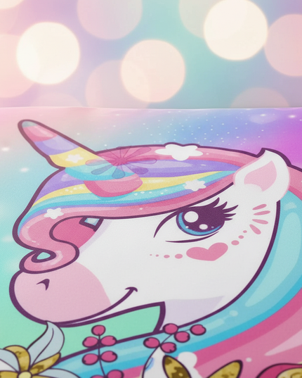 dream come true kawaii unicorn bedding - detail