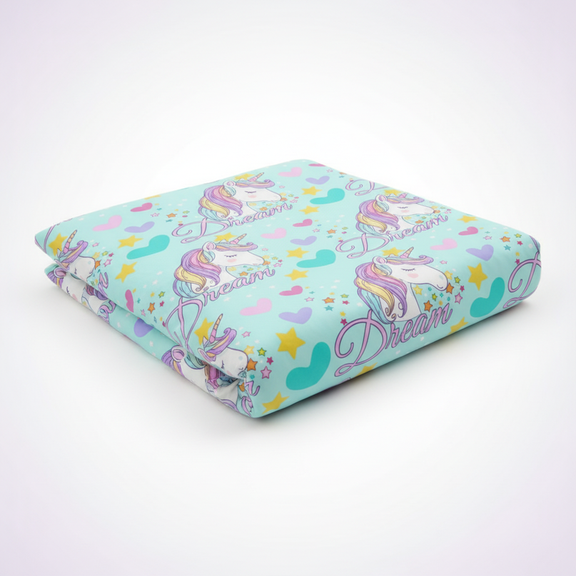 dream heart mint unicorn bedding - white-bg