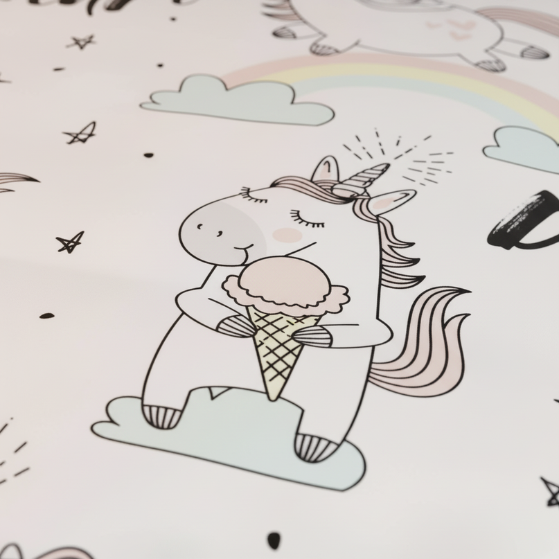 dream unicorn bedding - detail