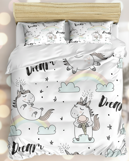 dream unicorn bedding - lifestyle