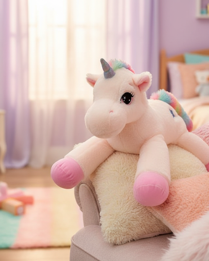 dreamy rainbow unicorn plush doll - lifestyle