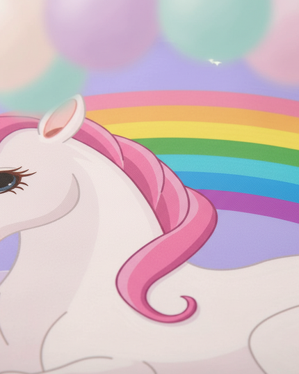 dreamy unicorn bedding - detail