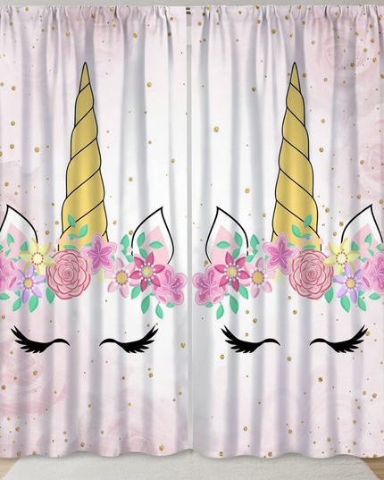 dreamy unicorn curtains - lifestyle