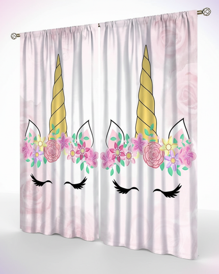 dreamy unicorn curtains - white-bg