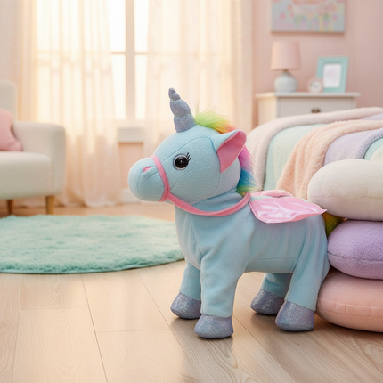 electric unicorn stuffed animal - lifestyle