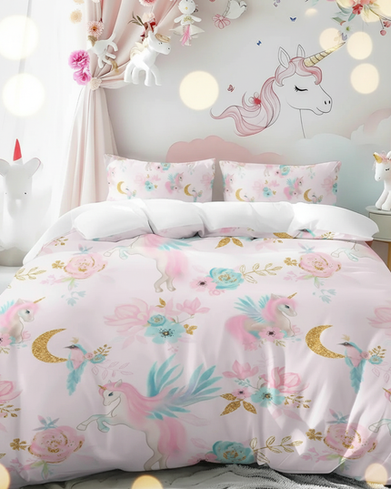 elegant unicorn bedding - lifestyle