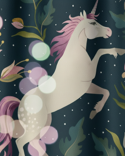 elegant unicorn curtains - detail