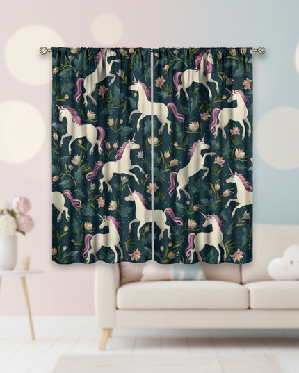 elegant unicorn curtains - lifestyle