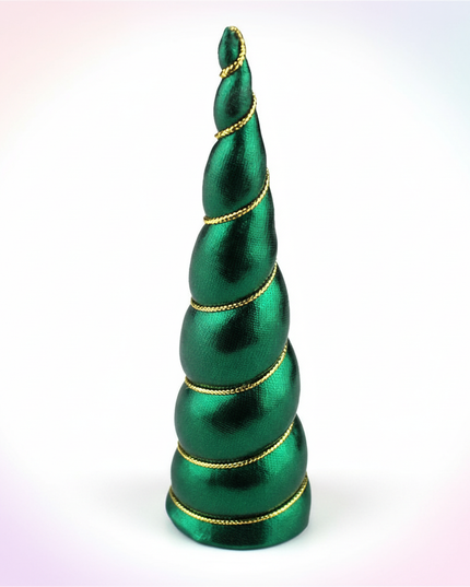 emerald unicorn horn - white-bg