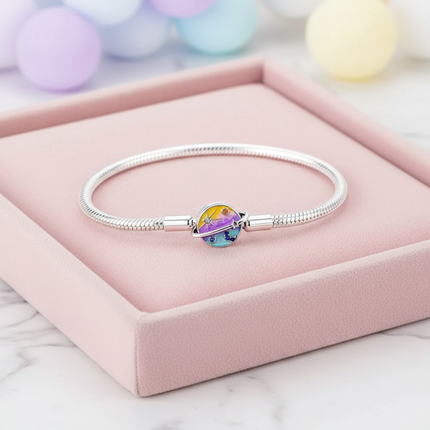 enamel unicorn bracelet - lifestyle