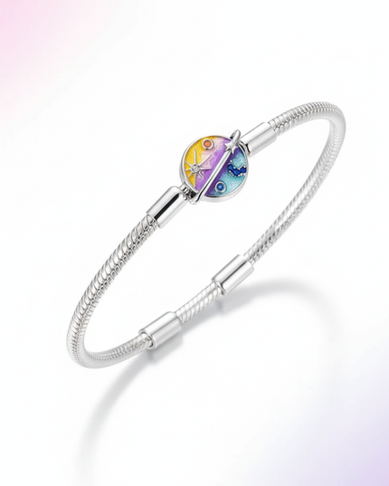 enamel unicorn bracelet - white-bg