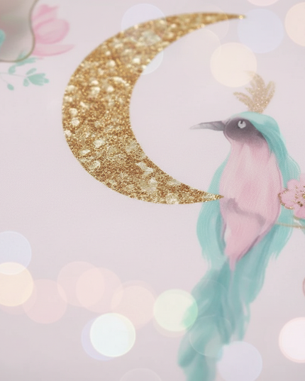 enchanted floral unicorn bedding - detail