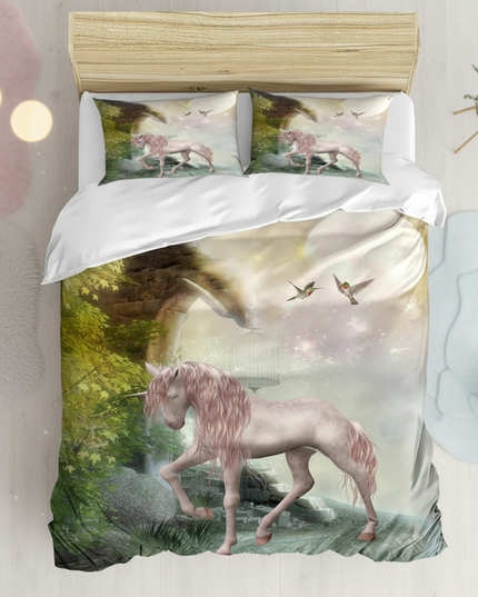 enchanted forest unicorn bedding - lifestyle