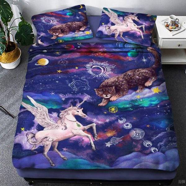 Galaxy Unicorn Bed Set