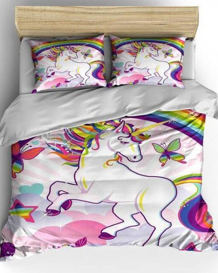Thick Fabric Unicorn Bed Set