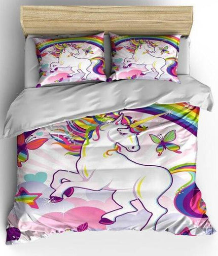 Thick Fabric Unicorn Bed Set