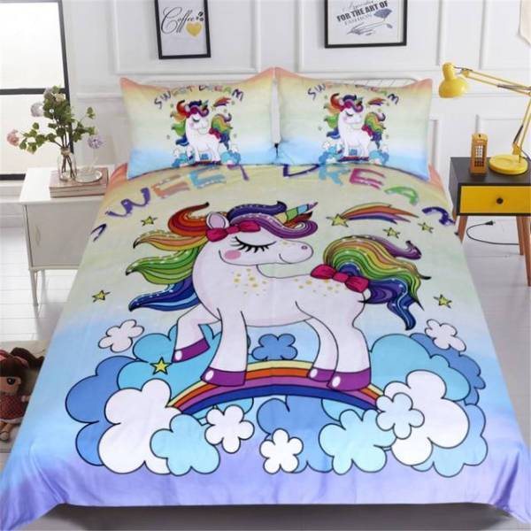 Sweet Whimsy Unicorn Bed Set