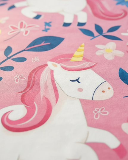fairy unicorn throw blanket - detail