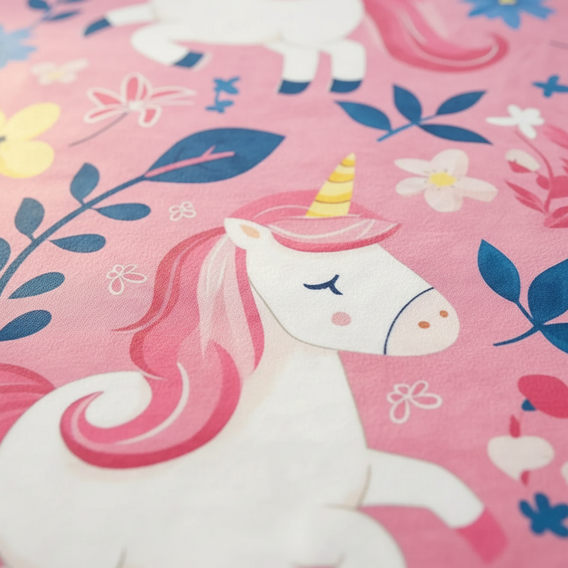 fairy unicorn throw blanket - detail