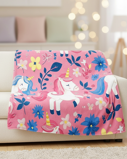 fairy unicorn throw blanket - lifestyle