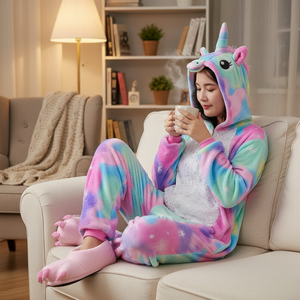family unicorn onesies - lifestyle