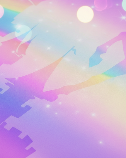 fantasy unicorn bedding - detail