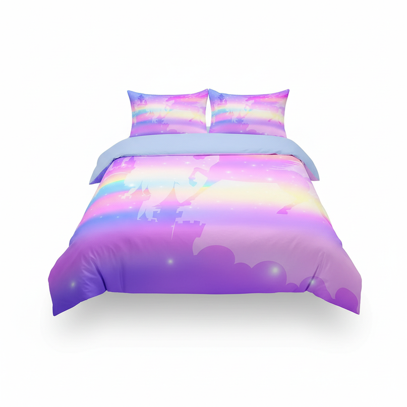 fantasy unicorn bedding - white-bg