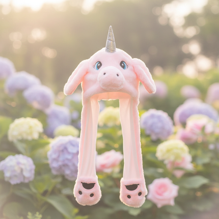 fleece unicorn hat - lifestyle