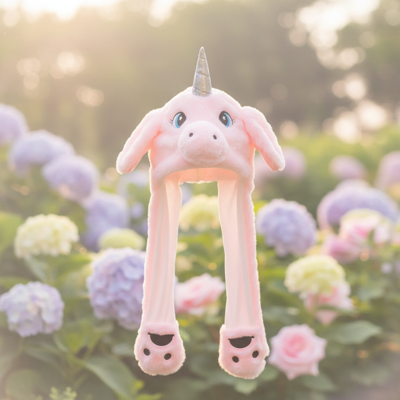 fleece unicorn hat - lifestyle