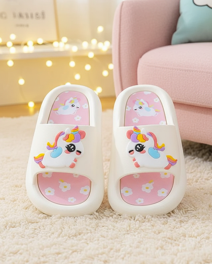 floral unicorn slippers - lifestyle