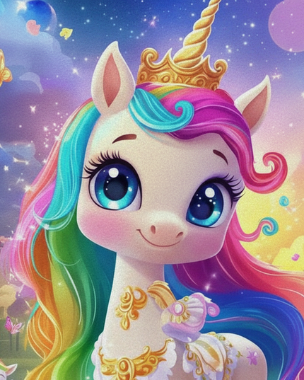 fluffy unicorn backpack - detail