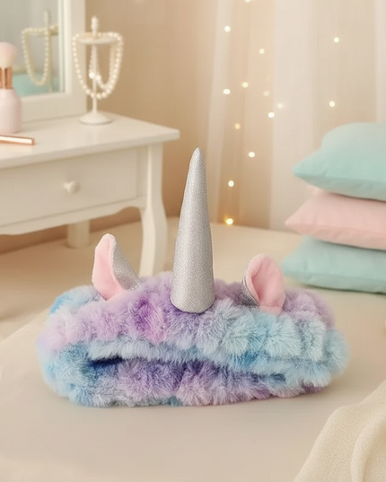 fluffy unicorn ears headband - lifestyle