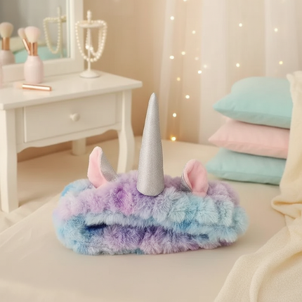 fluffy unicorn ears headband - lifestyle