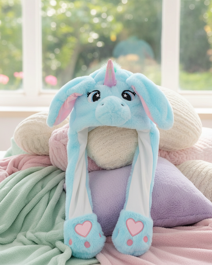 fluffy unicorn hat - lifestyle
